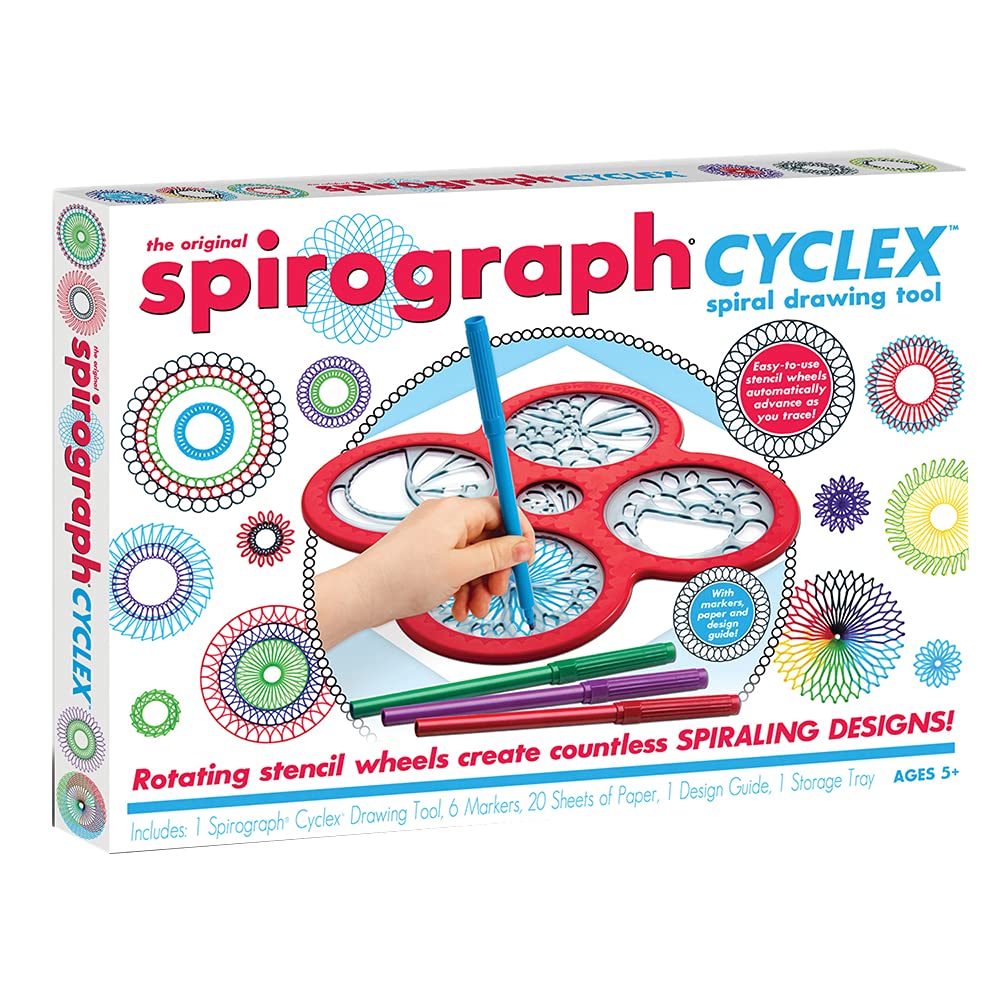 HotSpirograph — Deluxe Set — Spiral Art Drawing Kit — The Classic Way to Make Countless Amazing Designs — For Kids Ages 8+
