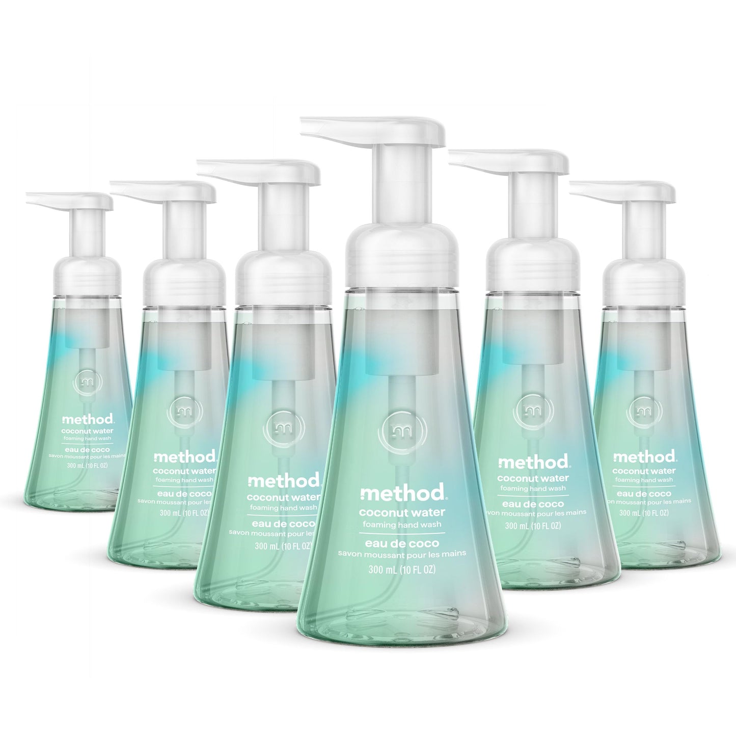 Hotmethod Foaming Hand Wash, Sweet Water - Leaves Hands Feeling Soft & Clean, for Bathroom & Kitchen, Notes of Dewy Lemon Leaf, Grapefruit & Star Jasmine, 10 fl oz, 3 pack