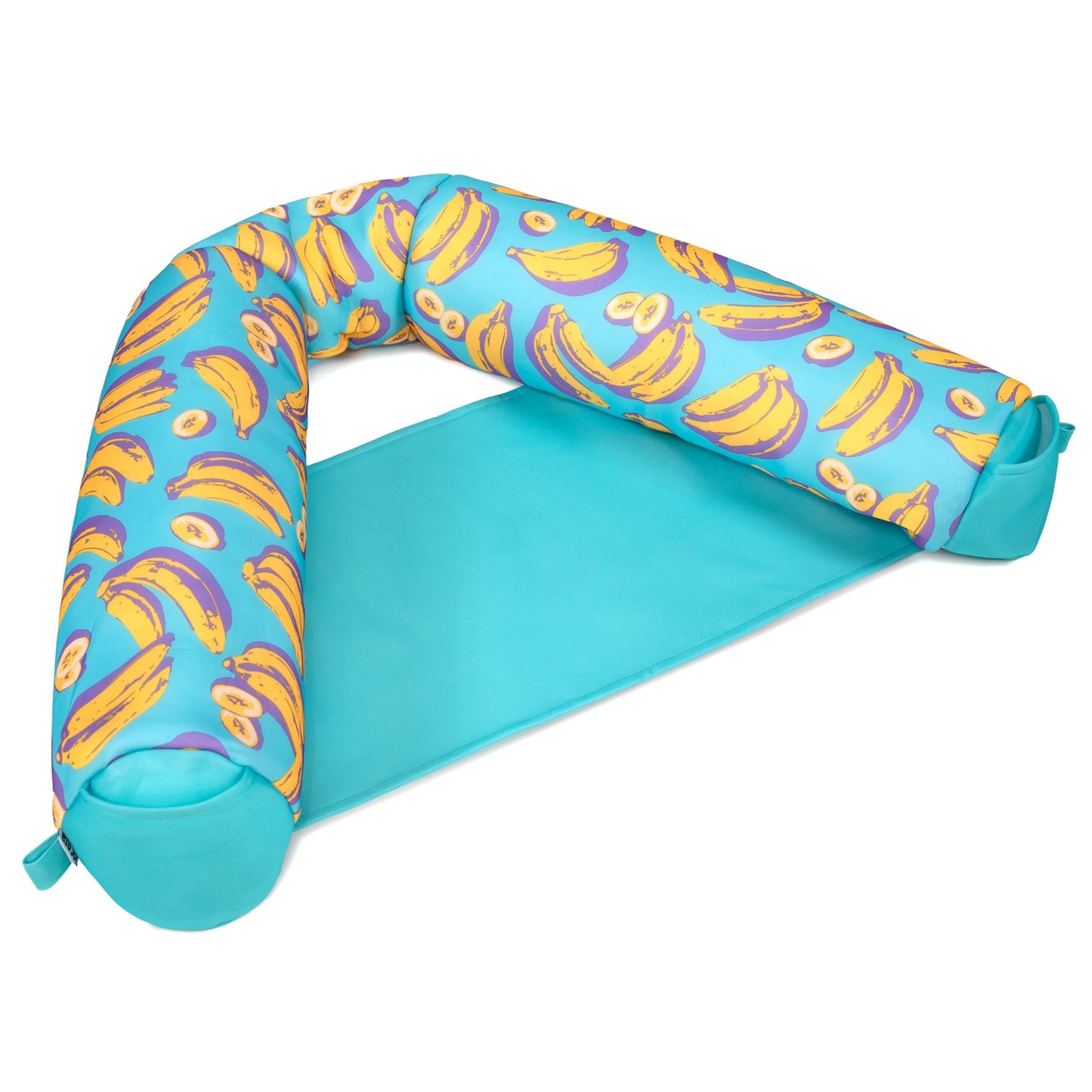 HotBig Joe Noodle Sling No Inflation Needed Pool Seat with Armrests, Blurred Blue Double Sided Mesh, Quick Draining Fabric, 3 feet