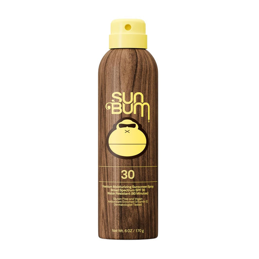 HotSun Bum Original SPF 30 Sunscreen Body Spray - Broad Spectrum Moisturizing Sunscreen with Vitamin E - Hawaii 104 Act Compliant (Made without Octinoxate & Oxybenzone) - 6 oz