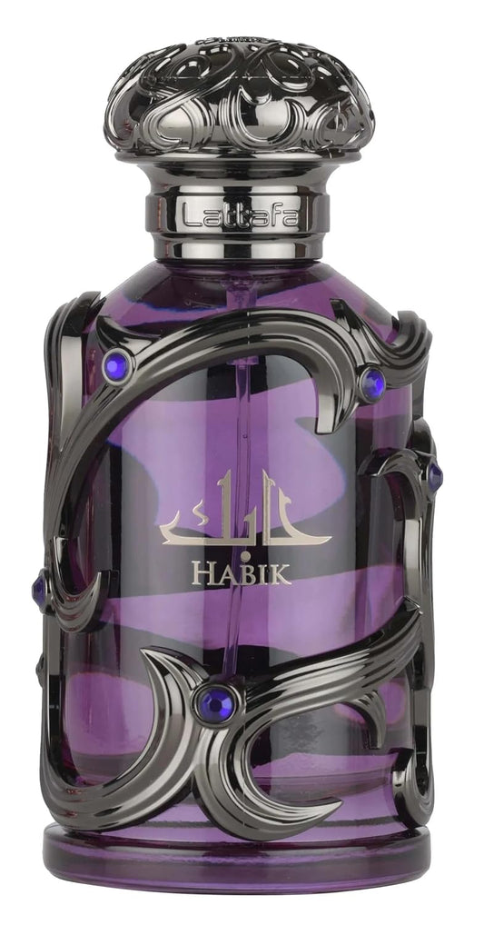 Hot Lattafa Habik – Spicy, Aromatic, Woody, Musky – Eau de Parfum Spray Long-Lasting Fragrance for Men, 3.4 Ounce / 100 ml