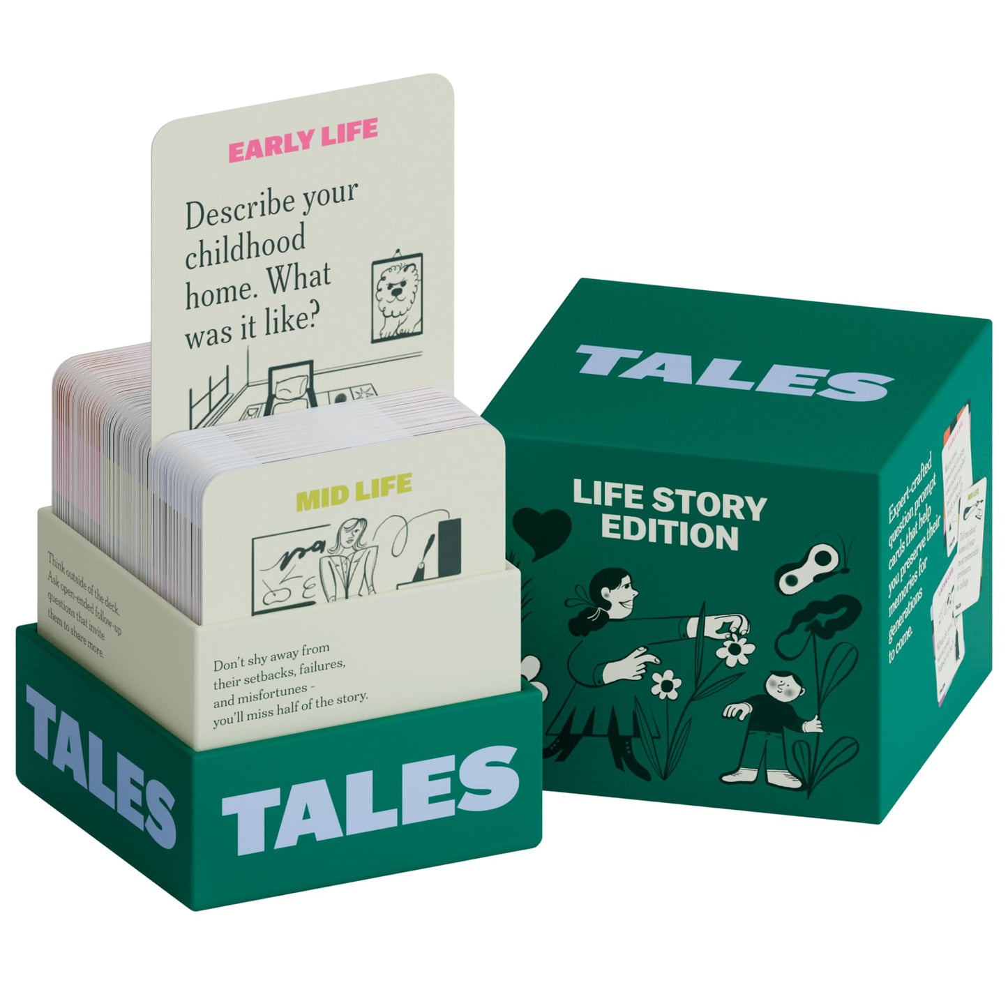 Hot TALES 150 Conversation Cards, Perfect for Dinners, Road Trips, Classrooms & Game Nights, Gifts & Gatherings, Conversation Starters to Spark Creativity