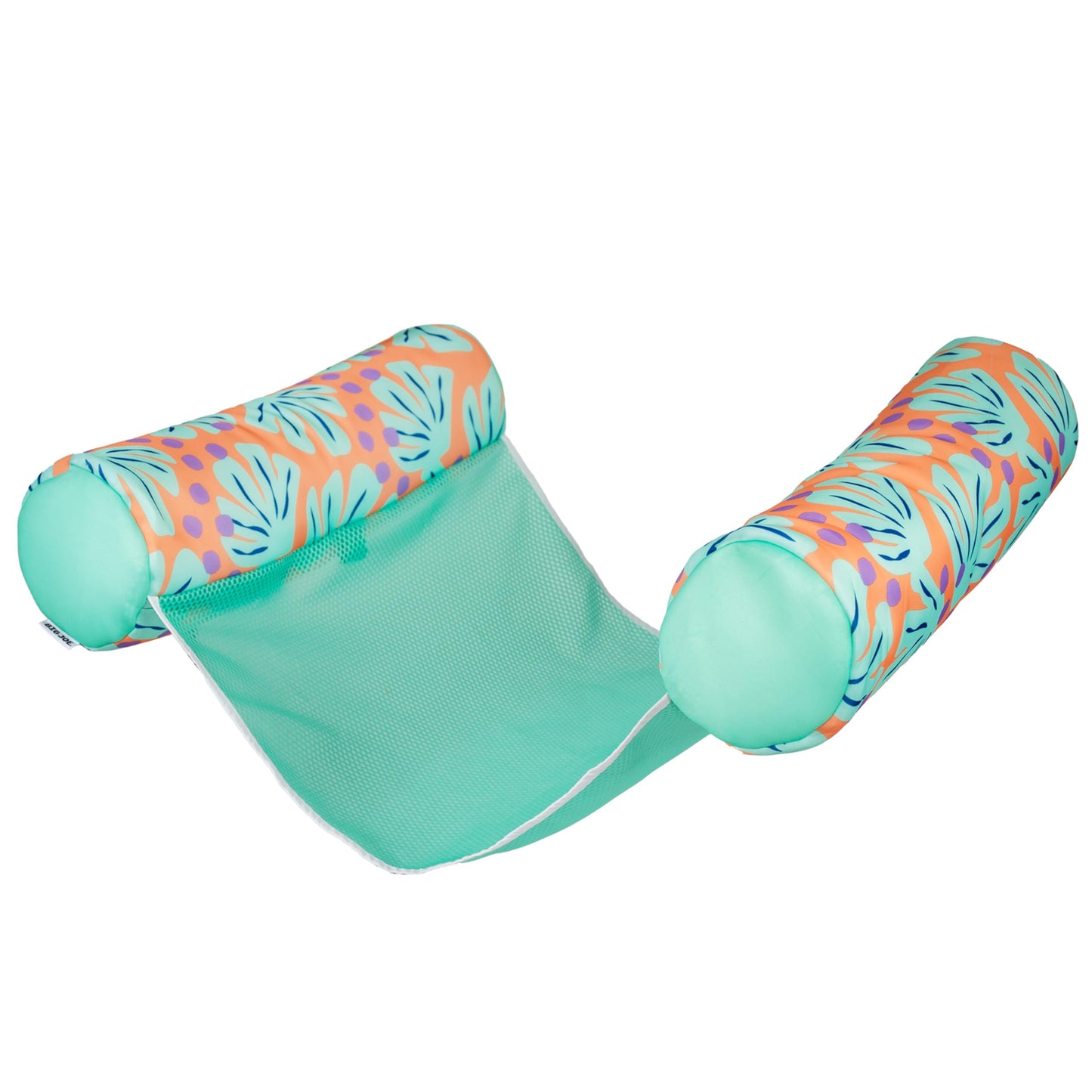HotBig Joe Noodle Sling No Inflation Needed Pool Seat with Armrests, Blurred Blue Double Sided Mesh, Quick Draining Fabric, 3 feet