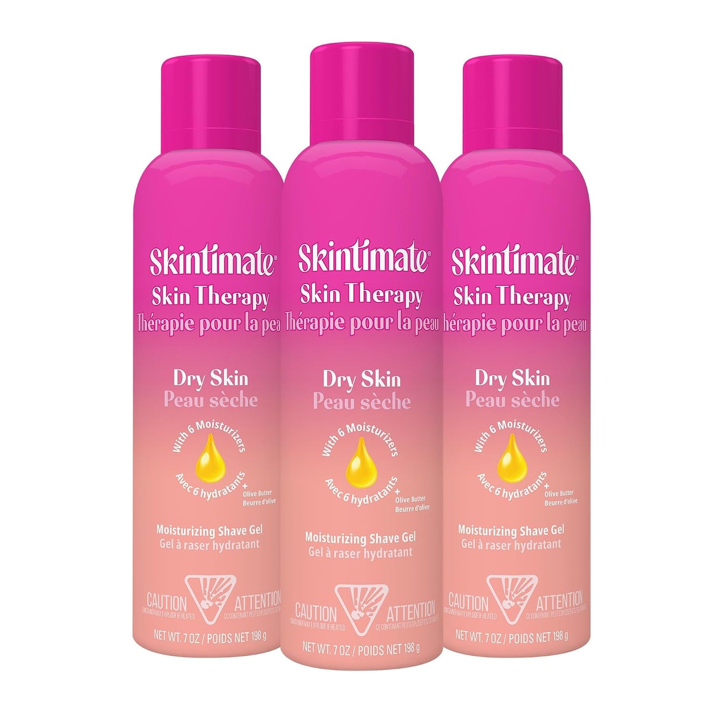 HotSkintimate Shaving Cream for Women, Womens Shaving Cream, Shaving Foam, Womens Shave Gel, Pack of 3, 7oz each