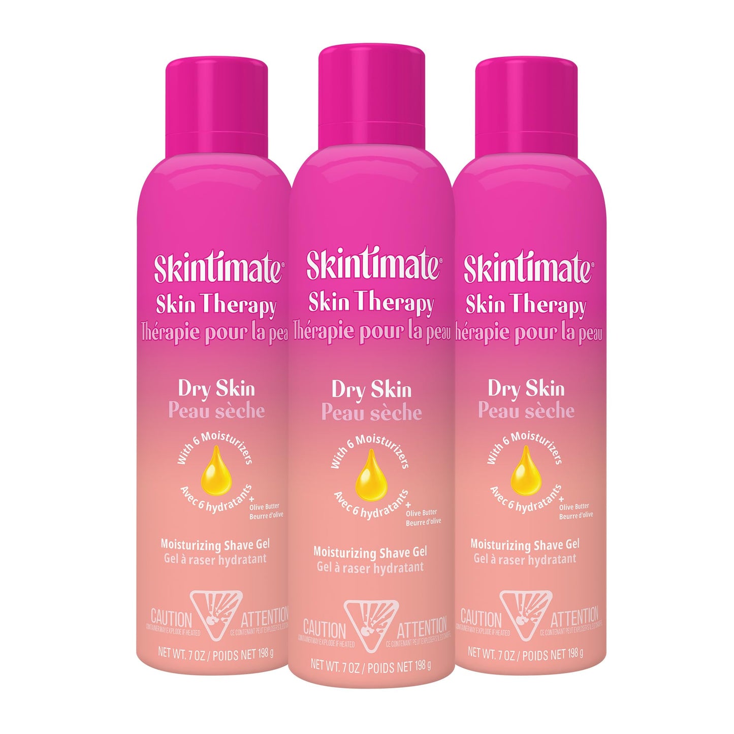 HotSkintimate Shaving Cream for Women, Womens Shaving Cream, Shaving Foam, Womens Shave Gel, Pack of 3, 7oz each