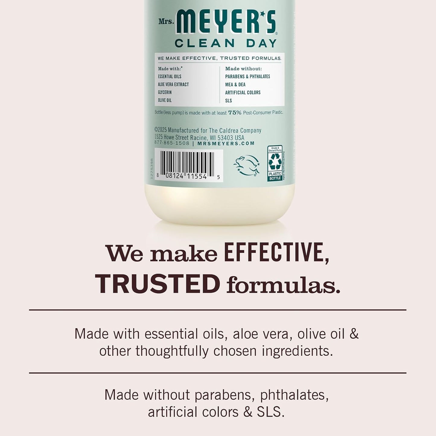 HotMRS. MEYER'S CLEAN DAY Hand Soap, Birchwood Scent, 12.5 Fl Oz Bottle - 3 Pack