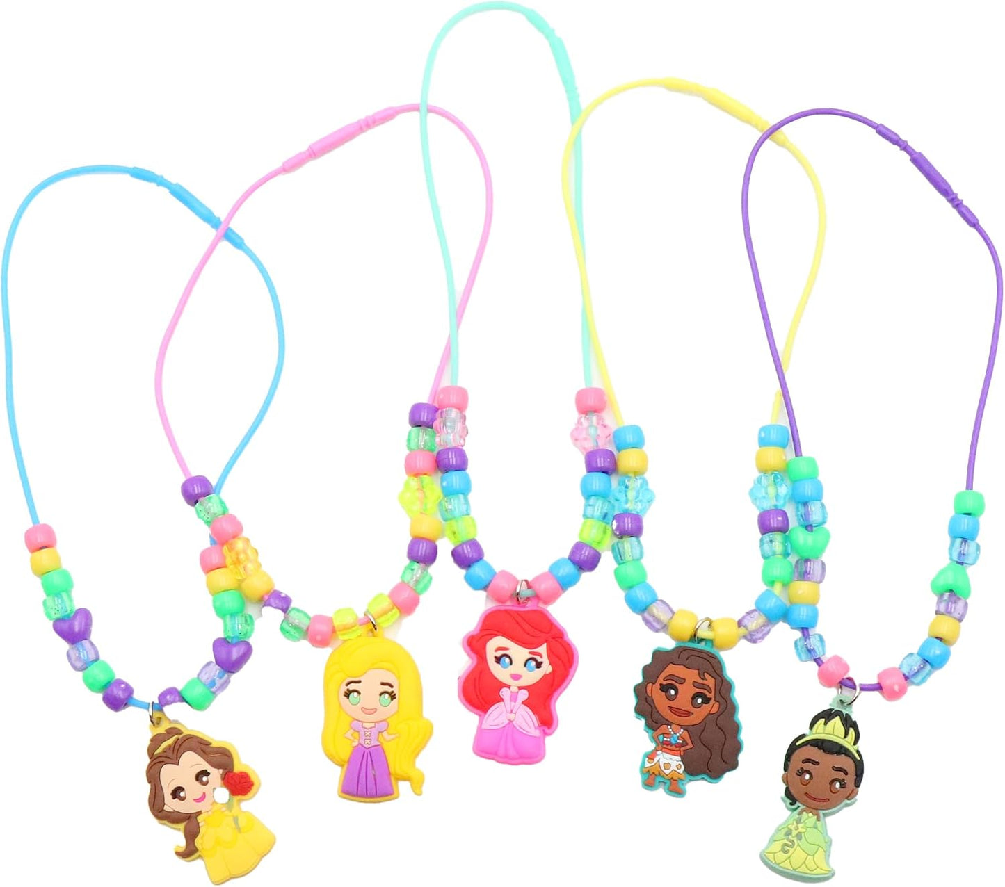HotDisney Princess Necklace Activity Case – Jewelry Making Kit with Beads, Charms & Strings – Create Custom Princess Necklaces – Craft Gift for Girls Ages 3+ – Portable Storage Case Included | Craft Kit Includes Charms & Strings to Create 5 Custom Necklac