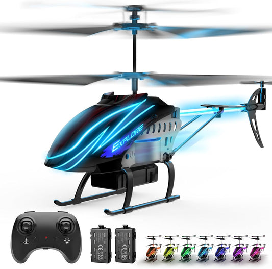 Hot BUSSGO RC Helicopter, Remote Control Helicopter for Kids with 30Mins Flight(2 Batteries), 7+1 LED Light Modes, Altitude Hold, RC Toys for Boys Girls