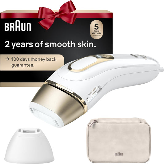 HotBraun IPL, Silk·Expert Pro 5, IPL Hair Removal for Women and Men, Permanent Laser Hair Reduction At-Home, 2 Heads, Pouch, IPL5137