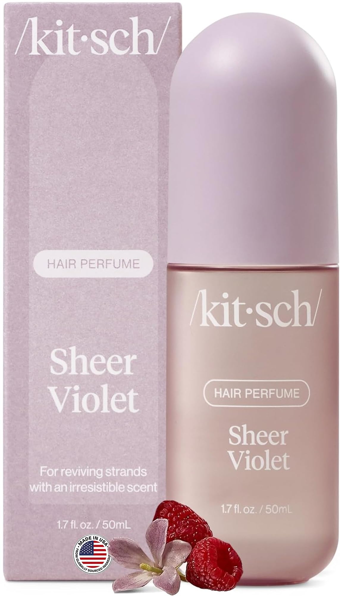 HotKitsch Hair Perfume for Women - Warm Sugar, 50mL | Clean, Deodorizing & Patented Odor-Eliminating Technology Hair Spray & Body Mist | Freshen Hair, Body & Pillows