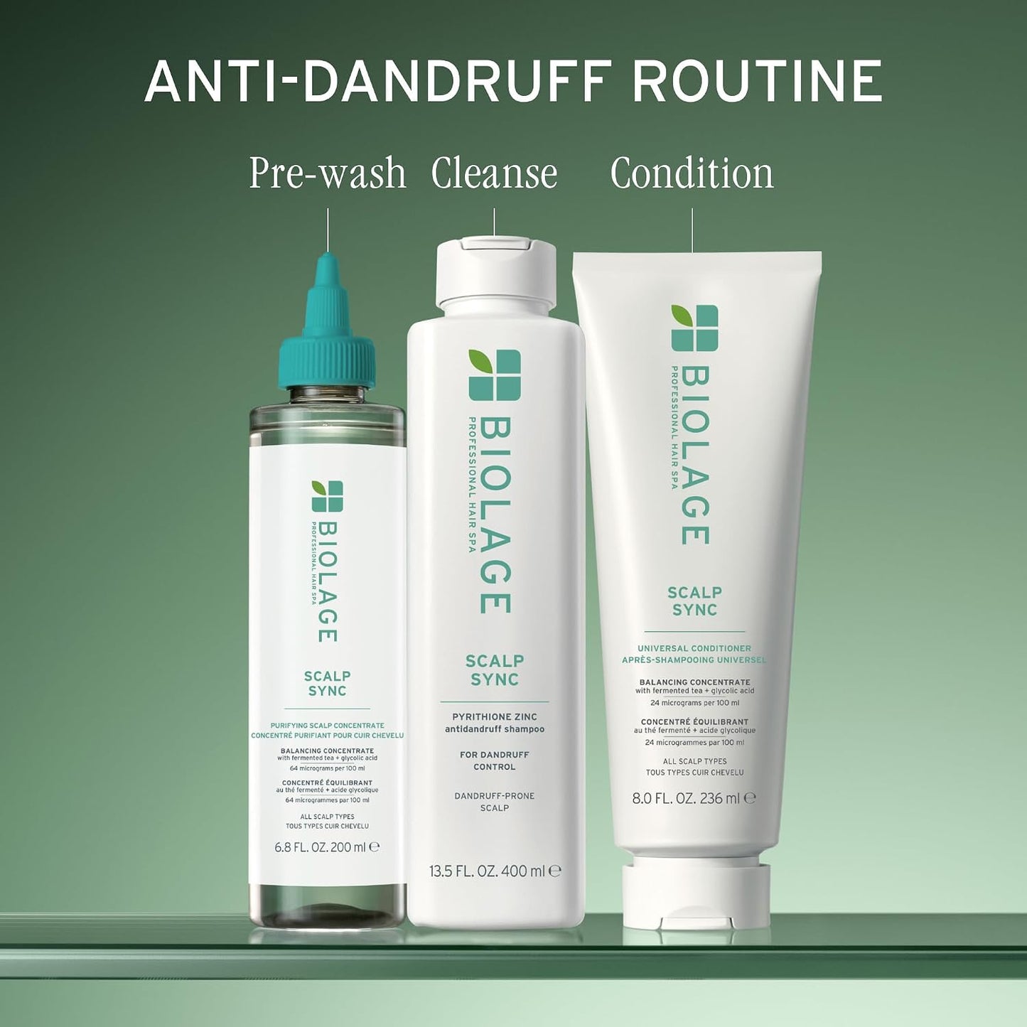 HotBiolage Scalp Sync Anti-Dandruff Shampoo - Controls Itchy Scalp, Deeply Cleanses Hair, Moisturizing Shampoo For Dandruff Relief, For Scalp and Hair Health, Vegan & Cruelty-Free