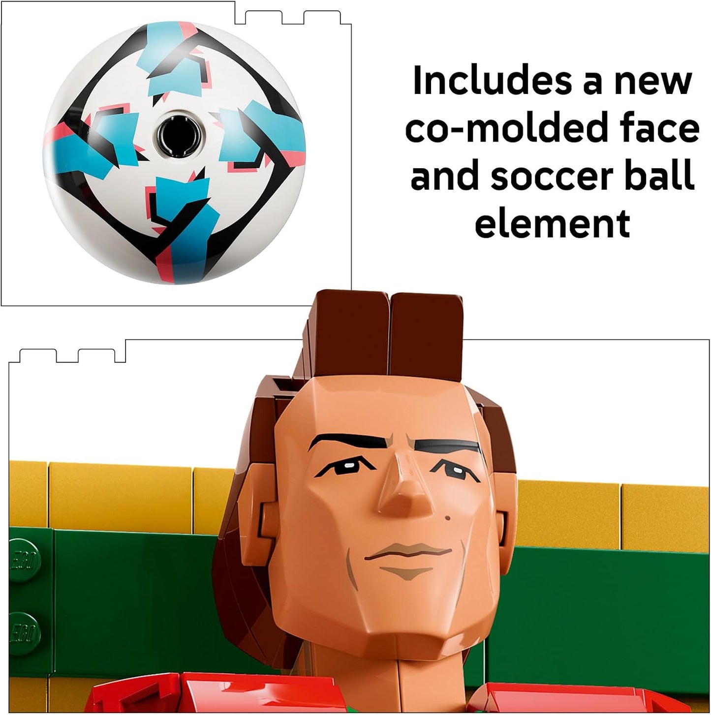 Hot LEGO Editions Cristiano Ronaldo – Soccer Legend - Building Set for Boys & Girls, Ages 12+ - Collectible Soccer Gift with Plaque - Kids Bedroom or Shelf Decor - 43016