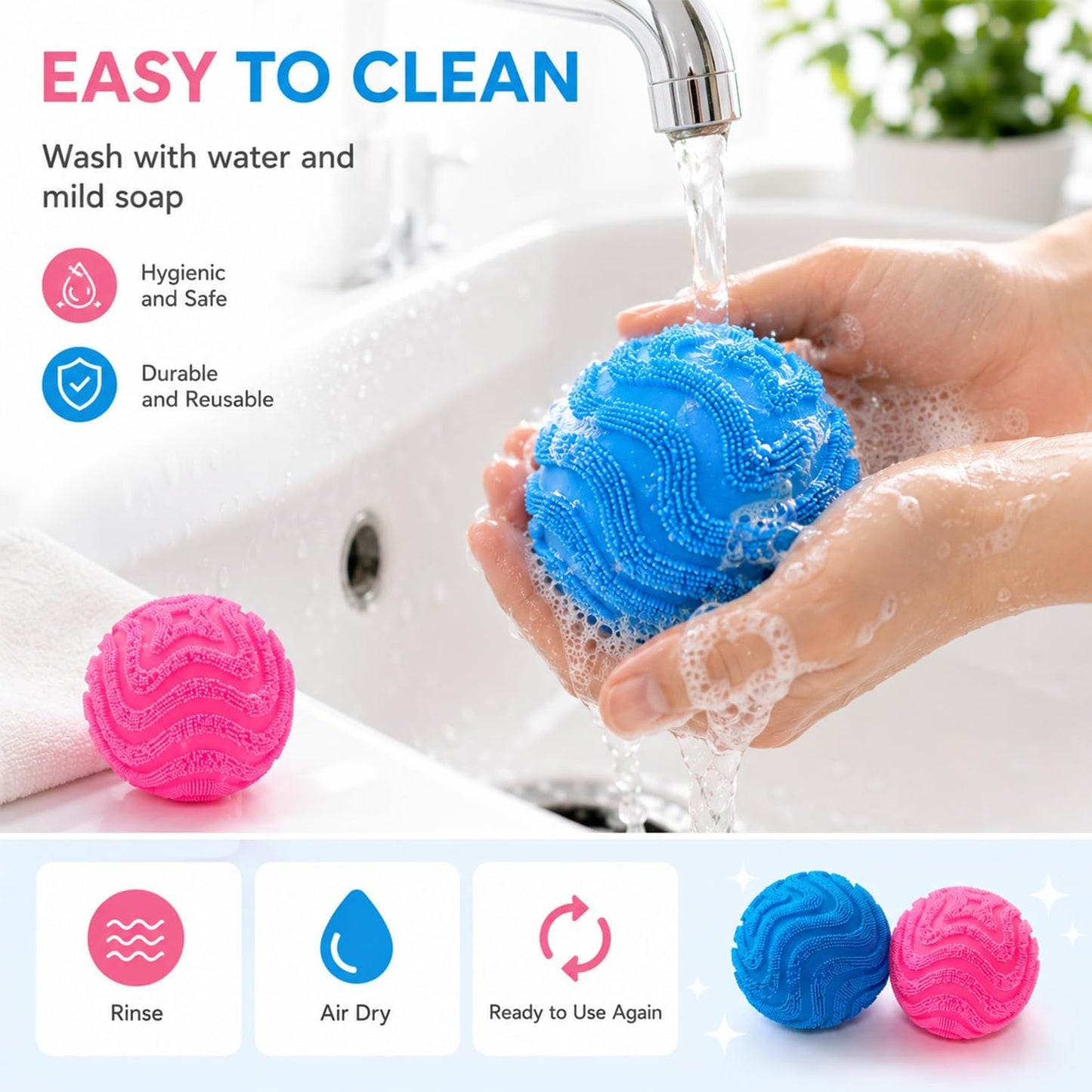 HotFuzz Ball Squishy Stress Ball,Soft Fidget Squishy Fuzz Squeeze Ball for Adults,Anxiety Stress Relief Toys,Party Favors Gift for Adults (Pink Ball)