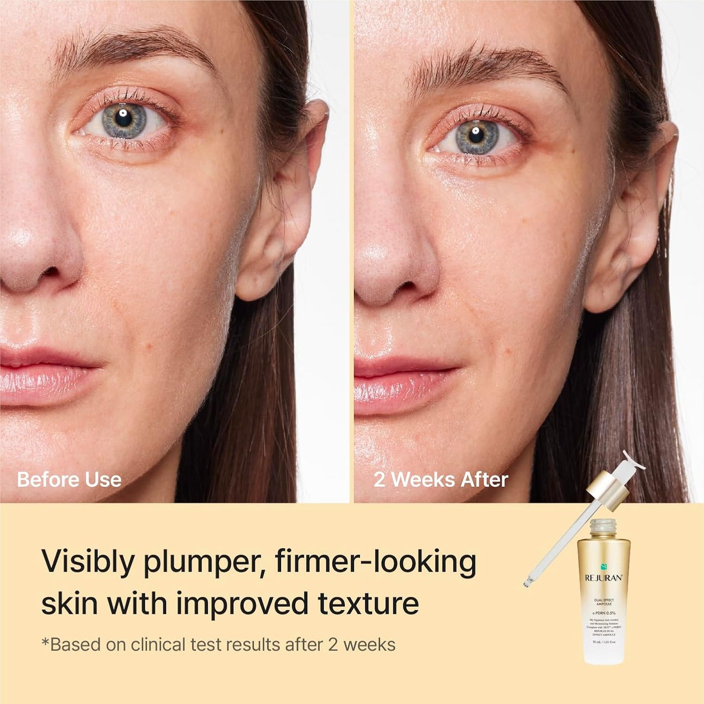 HotREJURAN® Dual Effect Ampoule, DOT DUAL c-PDRN® - Salmon DNA Face Serum for Deep Rejuvenation, Wrinkle Care, Firming, Skin Elasticity with Visible Anti-Aging Results. Korean Skincare (1.01 fl oz)