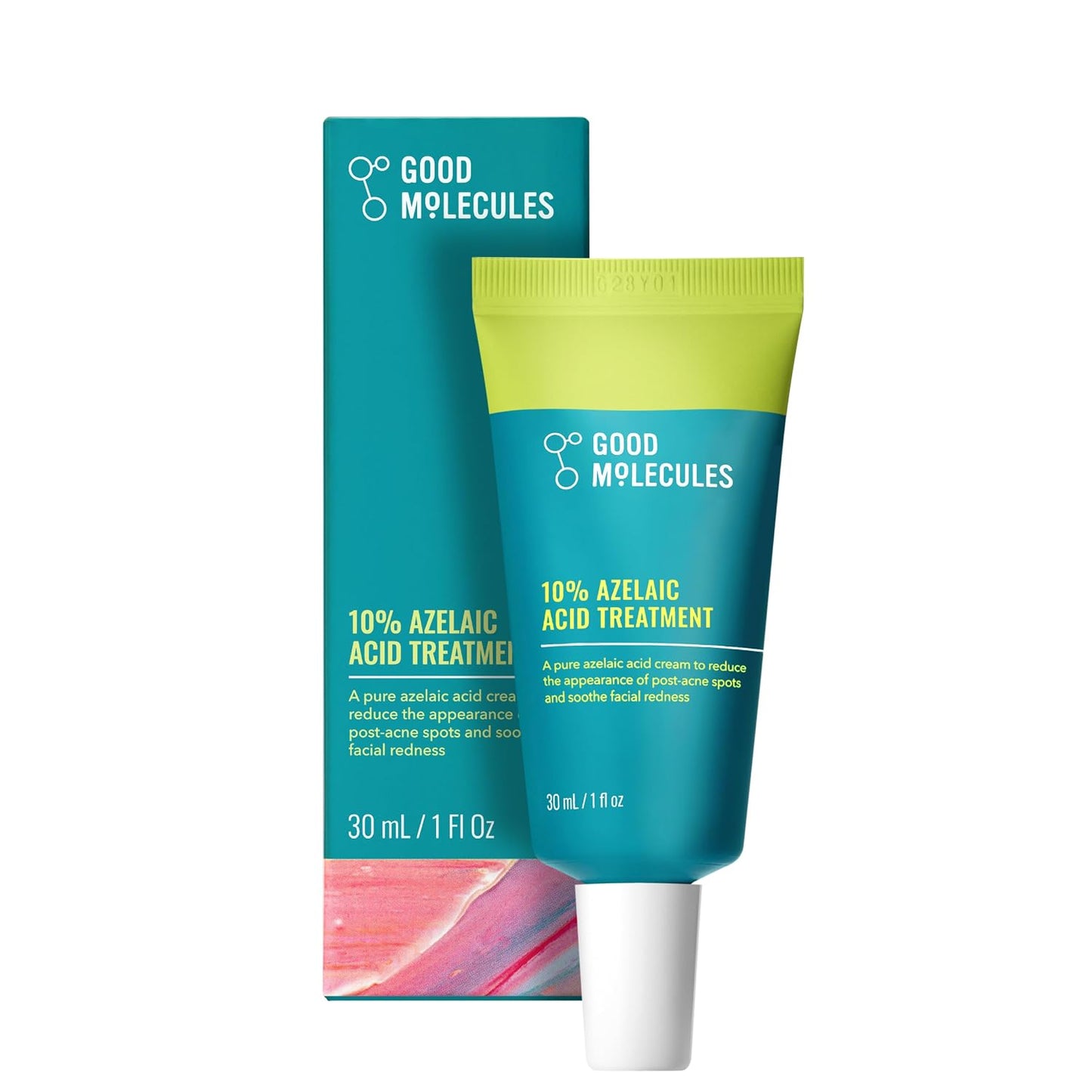 HotGood Molecules 10% Azelaic Acid Treatment for Face – Blurs Facial Redness & Evens Skin Tone – Brightens the Look of Dark Spots & Refines Texture – Vegan & Fragrance-Free Skincare (30ml / 1.01 fl oz.)