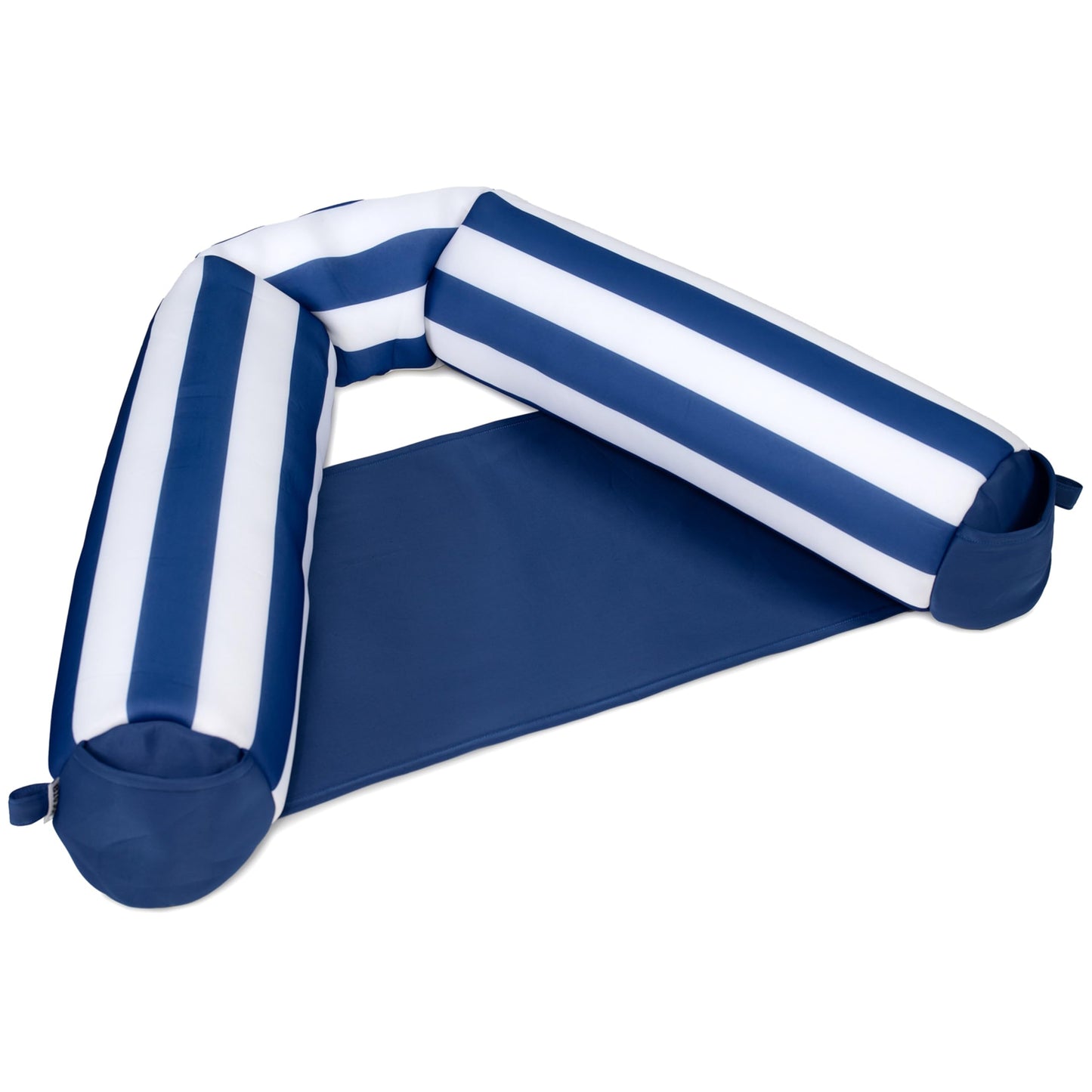 HotBig Joe Noodle Sling No Inflation Needed Pool Seat with Armrests, Blurred Blue Double Sided Mesh, Quick Draining Fabric, 3 feet