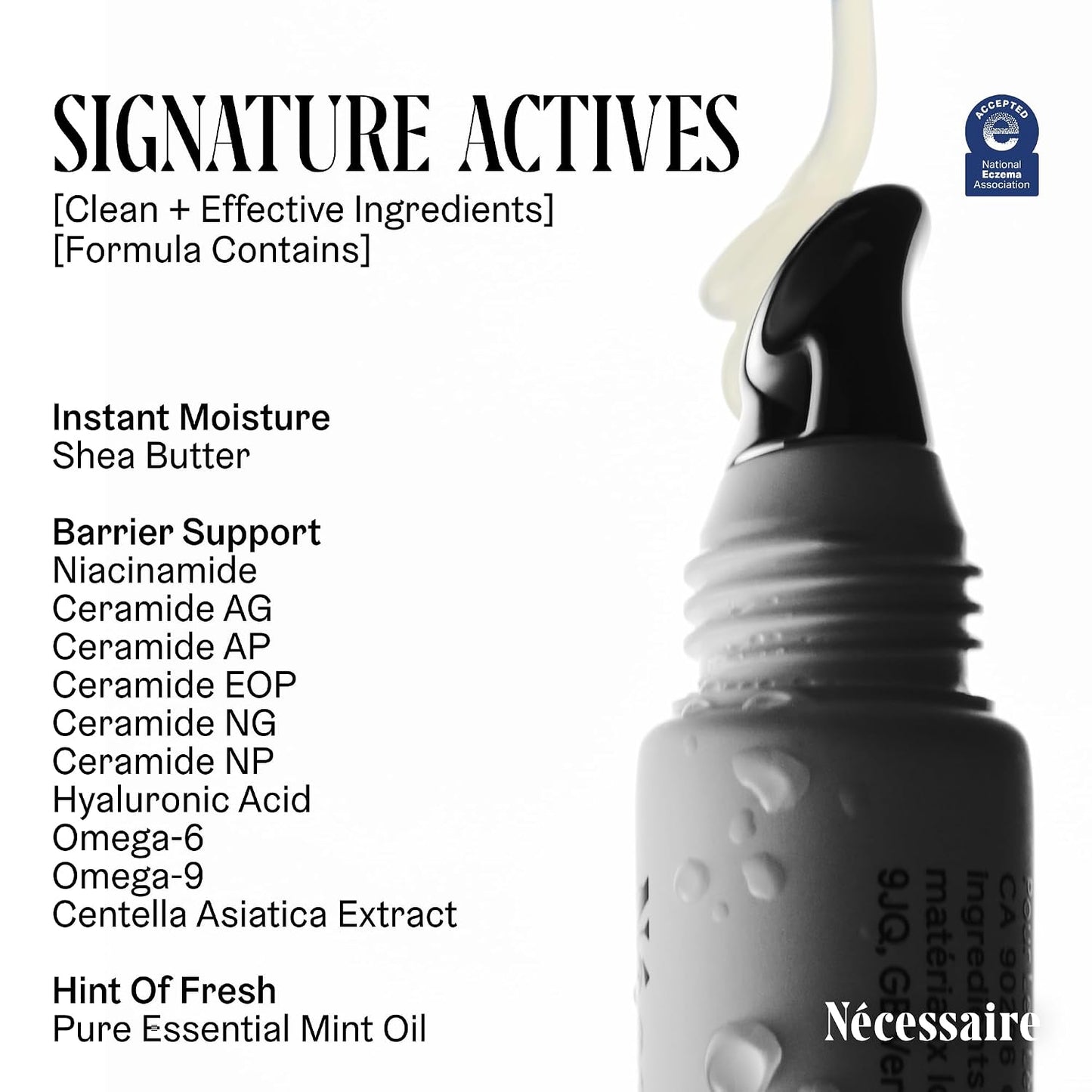 HotNécessaire The Lip Balm | Hydrating Hyaluronic Acid Lip Balm for Women and Men, Mint Oil with Niacinamide + Essential Ceramides. Non-Comedogenic Lip Balm for Dry Lips – 15 ml / 0.5 fl oz