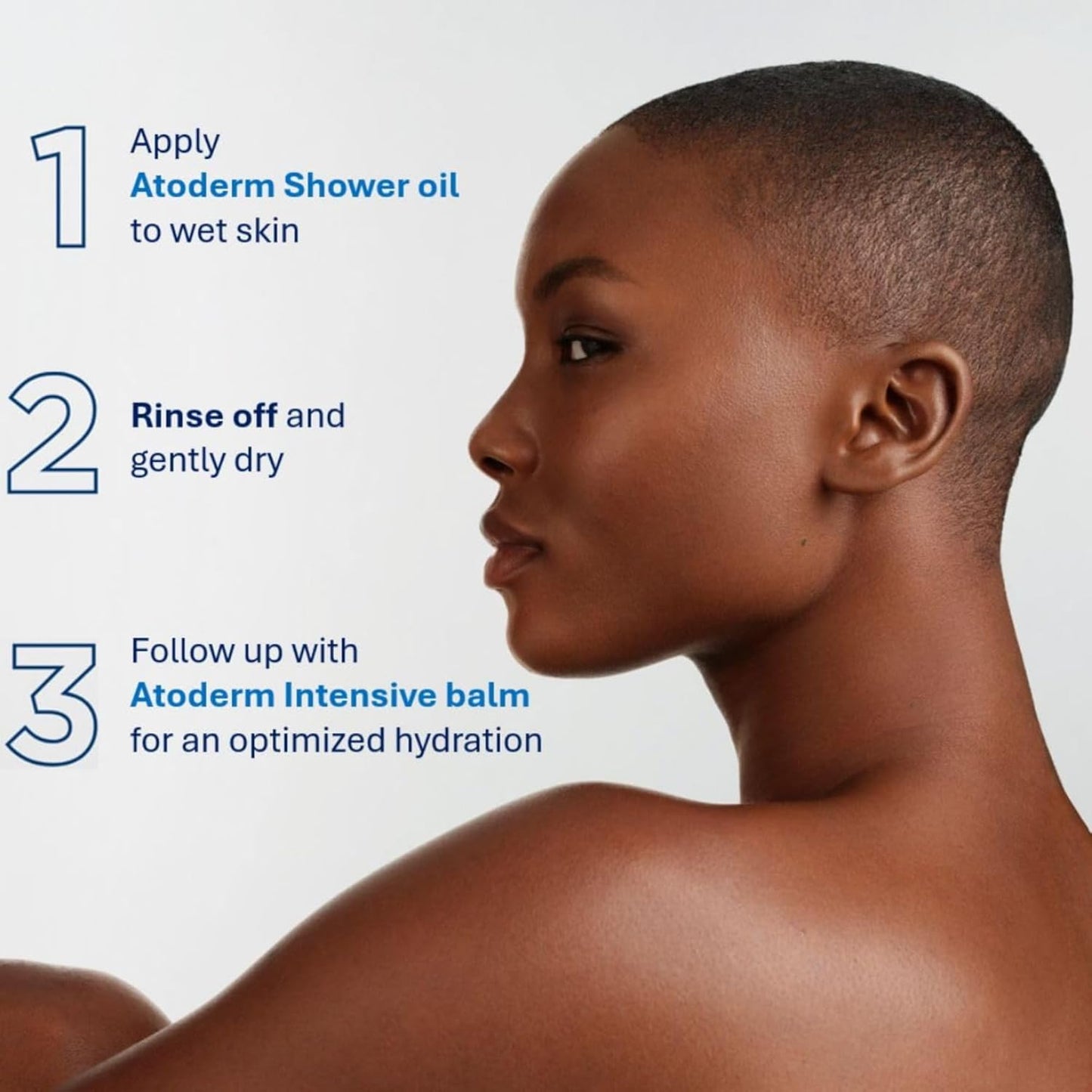HotBioderma Atoderm Shower Oil, Cleansing Oil For Face & Body, Nourishing Cleansing Oil For Dry to Atopic Sensitive Skin For Softer & Smooth Skin For Your Whole Family