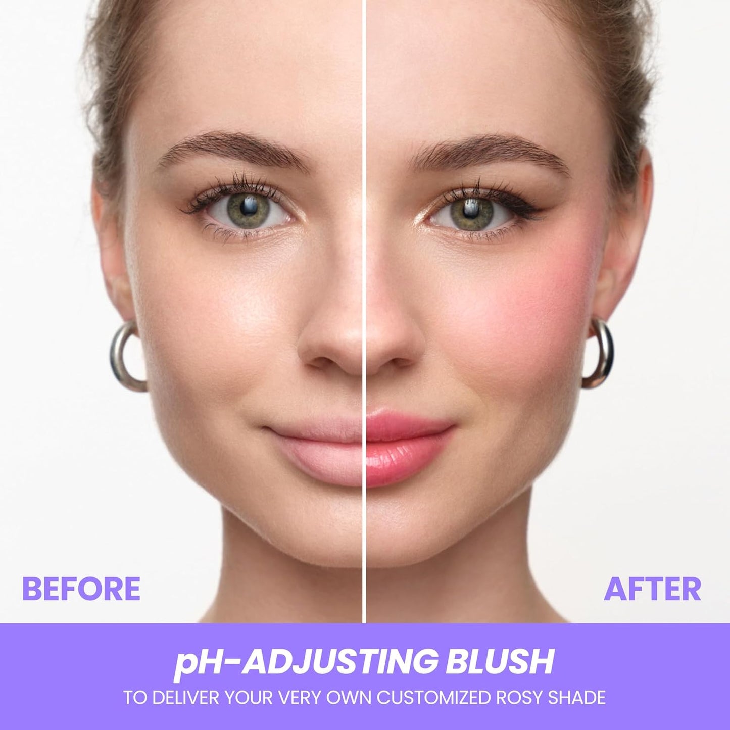 HotWonderskin Cream Blush Stick pH-Activated - pHlush Stick Multi-Use, Blush for Cheeks and Lips, Cooling Nourishing Color-Adjusting Makeup