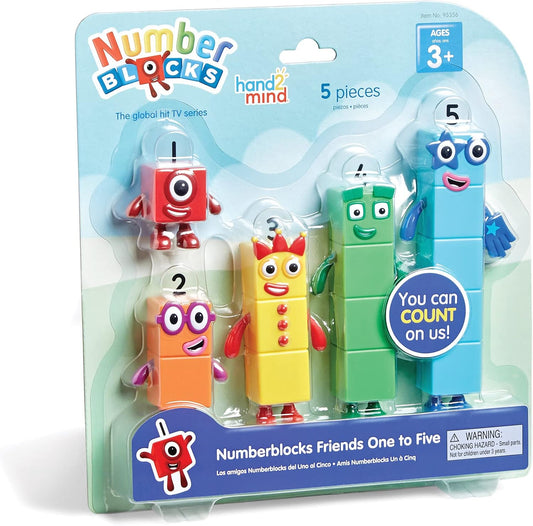 Hot hand2mind Numberblocks Friends One to Five, Action Figure Set, Toy Figures & Playsets, Small Figurines for Kids, Counting Blocks, Numbers for Toddlers, Math Toys, Kids Birthday Gifts