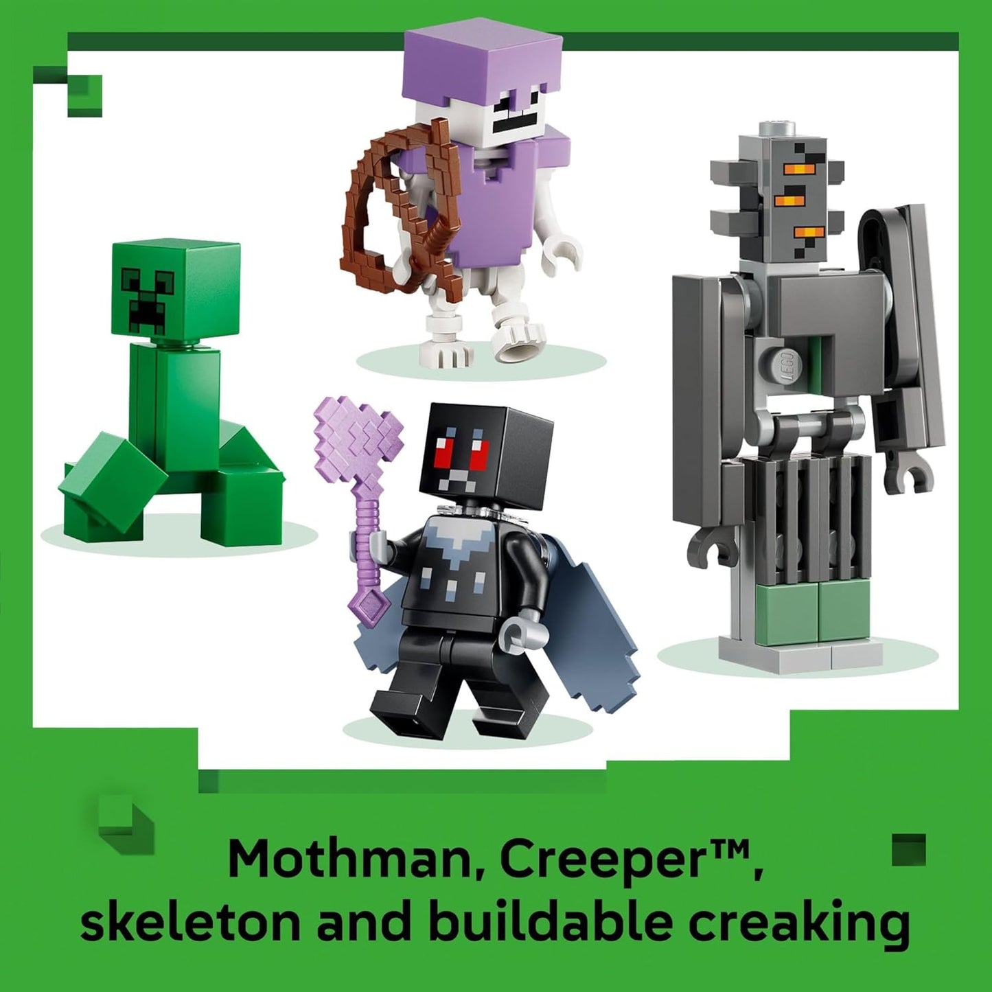 Hot LEGO Minecraft The Pale Garden Building & Pretend Play Toy for Boys & Girls - Video Game Playset & Toy Figures for Kids, Ages 7+ - W/Mothman & Creeper Minifigures - Gift Idea for Birthdays - 21586