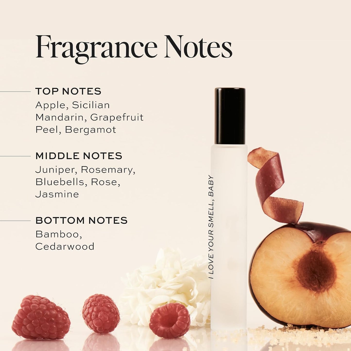 Hot DIME Beauty I Love Your Smell, Baby Travel Perfume, Sparkling Berry Perfume for Women with Sparkling Pomegranate, Sweet Red Berries & Vanilla, Eau de Toilette Spray, Vegan, 0.34 oz / 10 ml