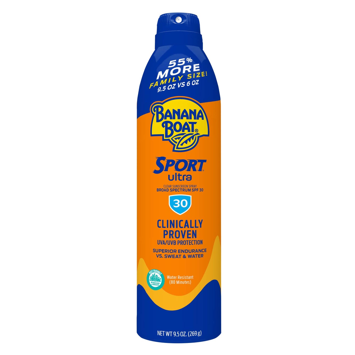 HotBanana Boat Sport Ultra SPF 50 Sunscreen Spray | Banana Boat Sunscreen Spray SPF 50, Water Resistant, Oxybenzone Free, Sunblock, 6oz each Twin Pack