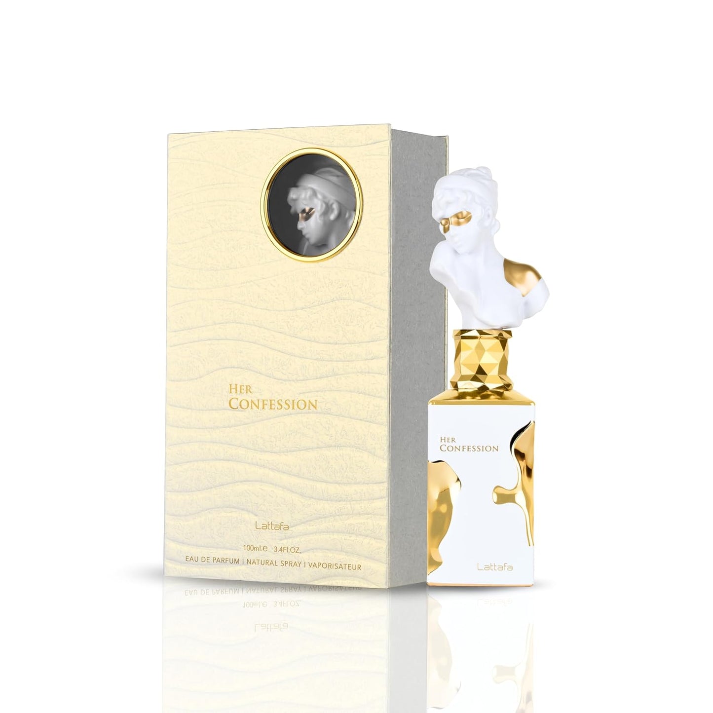 Hot Lattafa Her Confession - Vanilla, Floral, Amber, Musk - Eau de Parfum Long-Lasting Fragrance for Women, 3.40 Ounce / 100 ml