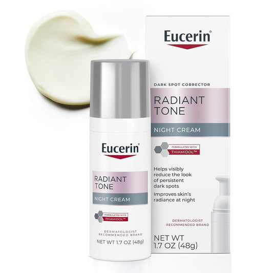 HotEucerin Radiant Tone Night Cream, Dark Spot Corrector with Thiamidol, Night Moisturizer for Face, All Skin Types, 1.7 Oz Bottle