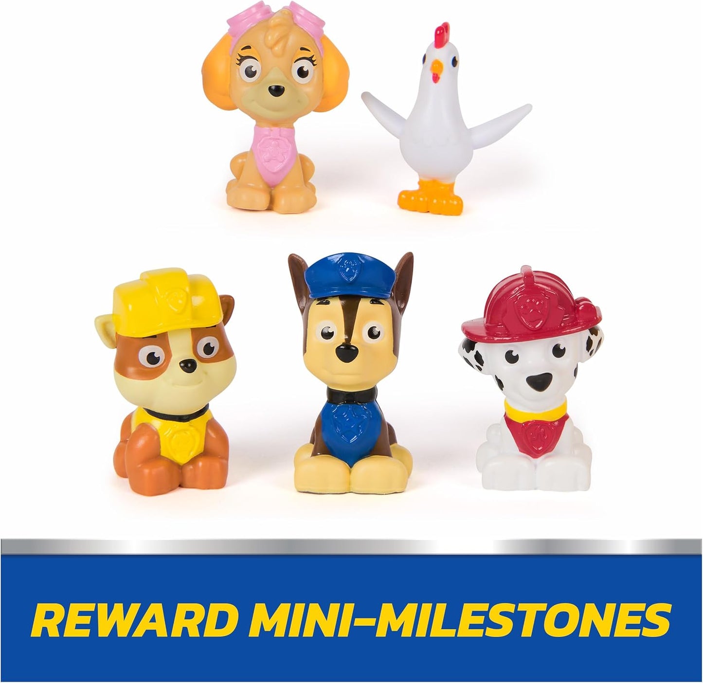 HotPaw Patrol Rewards Box Gift Pack, 8 Mini Figures, 2 Animal Figures, 4 Sticker Sheets & 1 Pup Squad Racer, Kids Toys for Boys & Girls Ages 3 and Up