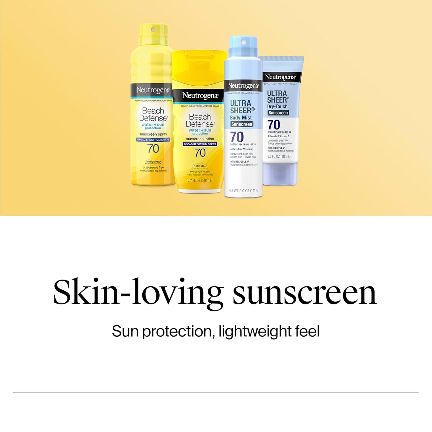 HotNeutrogena Ultra Sheer Dry Touch Sunscreen Lotion SPF 45 Broad Spectrum UVA UVB Protection Lightweight Water Resistant up to 80 Minutes Oil PABA Oxybenzone Free, 2-pack of 3 fl oz