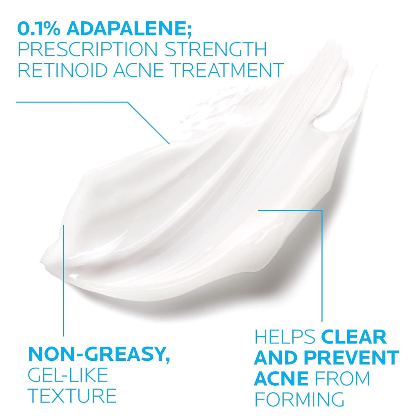 HotLa Roche-Posay Effaclar Adapalene Gel 0.1% Acne Treatment, 1.6oz | Retinoid cream acne medication gel for blackheads and whiteheads. Oil free formula helps clear blemishes and clogged pores.