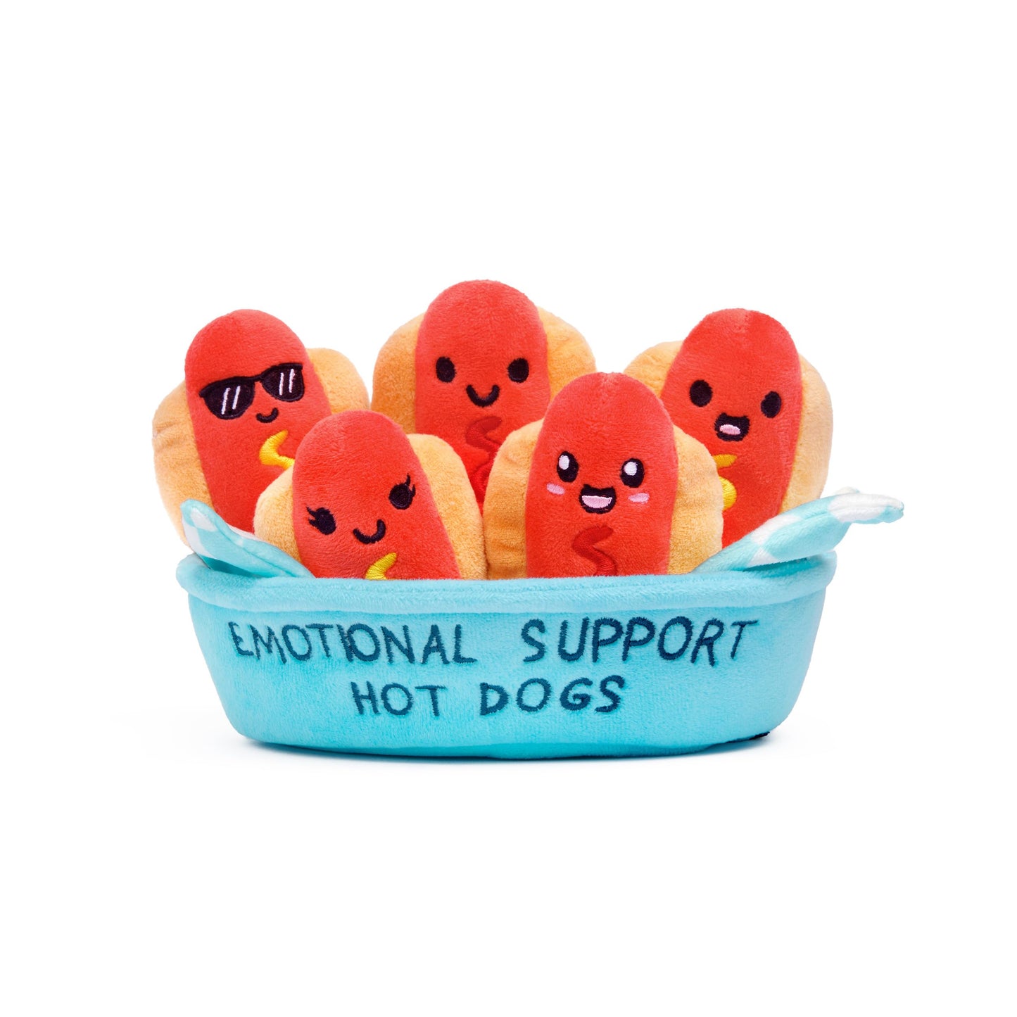 Hot WHAT DO YOU MEME? Emotional Support Donuts by Relatable, Cuddly Stuffed Animals and Toys, Squishy Toys and Plushies, Great Ideas for Loved Ones of All Ages, Includes 5 Plushies with Carrying Basket