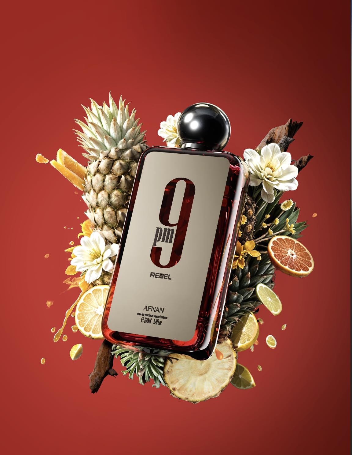 Hot Afnan 9 PM Rebel Unisex Eau De Parfum, 3.4 Fl. Oz