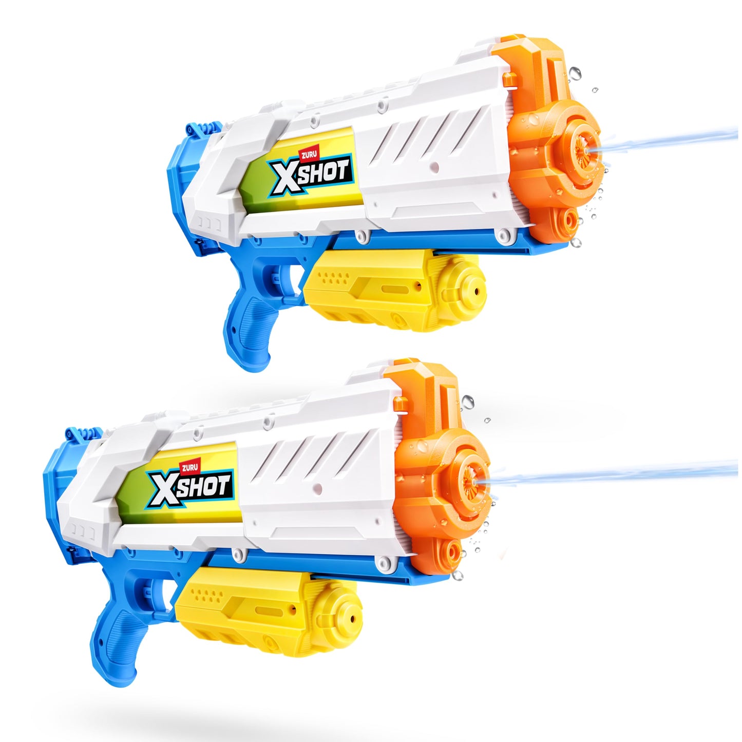 HotXSHOT Water Fast-Fill Medium Water Blaster (2 Pack) by ZURU, Watergun, 2 Pack X Shot Water Blaster (Fills with Water in just 1 Second!)