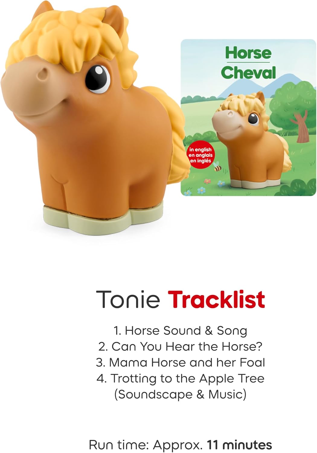 HotToniebox 2 My First Farm Bundle for Kids 1+ with Soft and Squeezable Cow, Horse, and Pig - Sunset Red