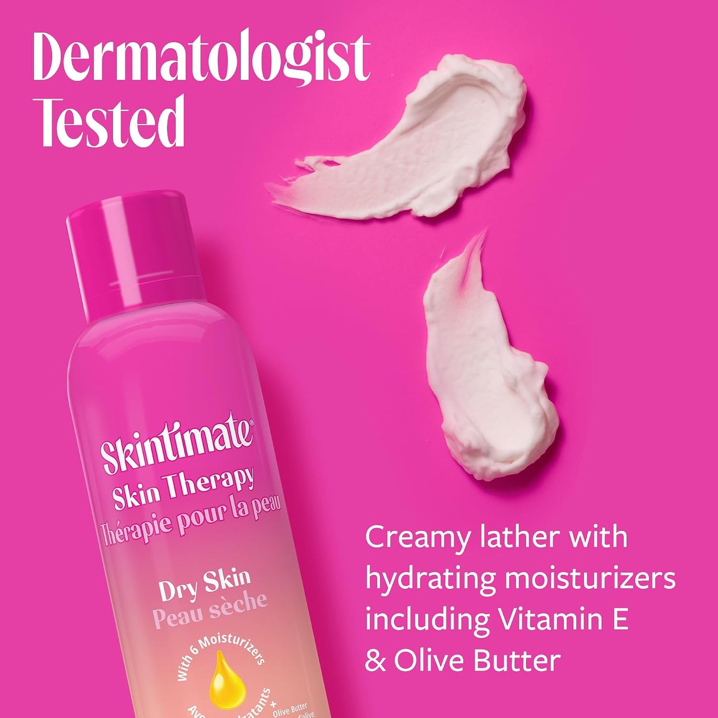 HotSkintimate Shaving Cream for Women, Womens Shaving Cream, Shaving Foam, Womens Shave Gel, Pack of 3, 7oz each