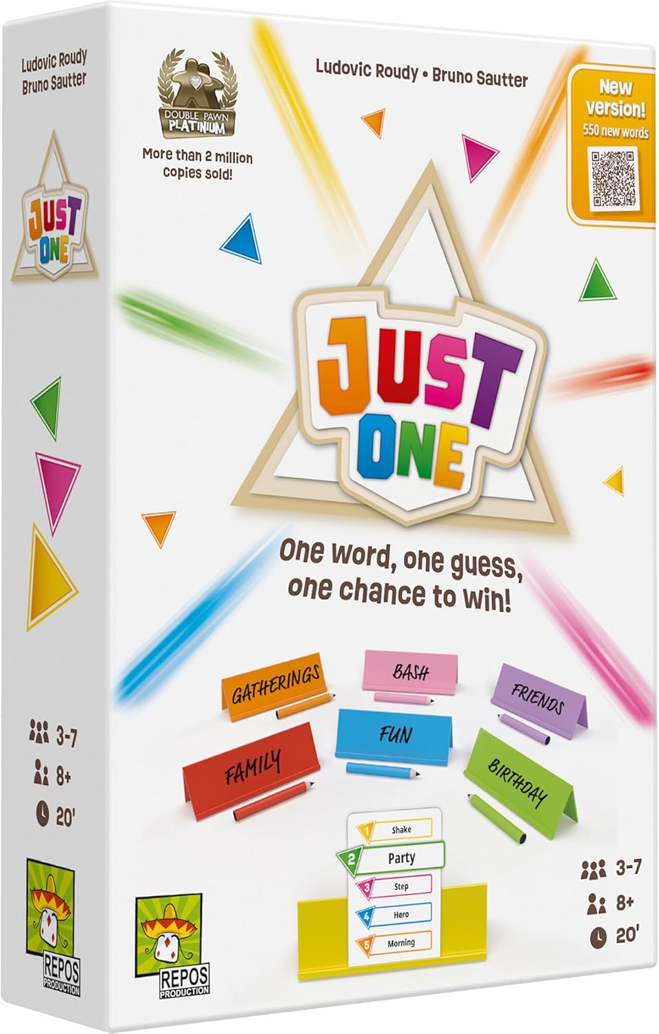 HotAsmodee Just One Party Game (2025 Refresh) - Cooperative Mystery Word Guessing Fun for Family & Friends, Kids & Adults, Ages 8+, 3-7 Players, 15 Minute Playtime