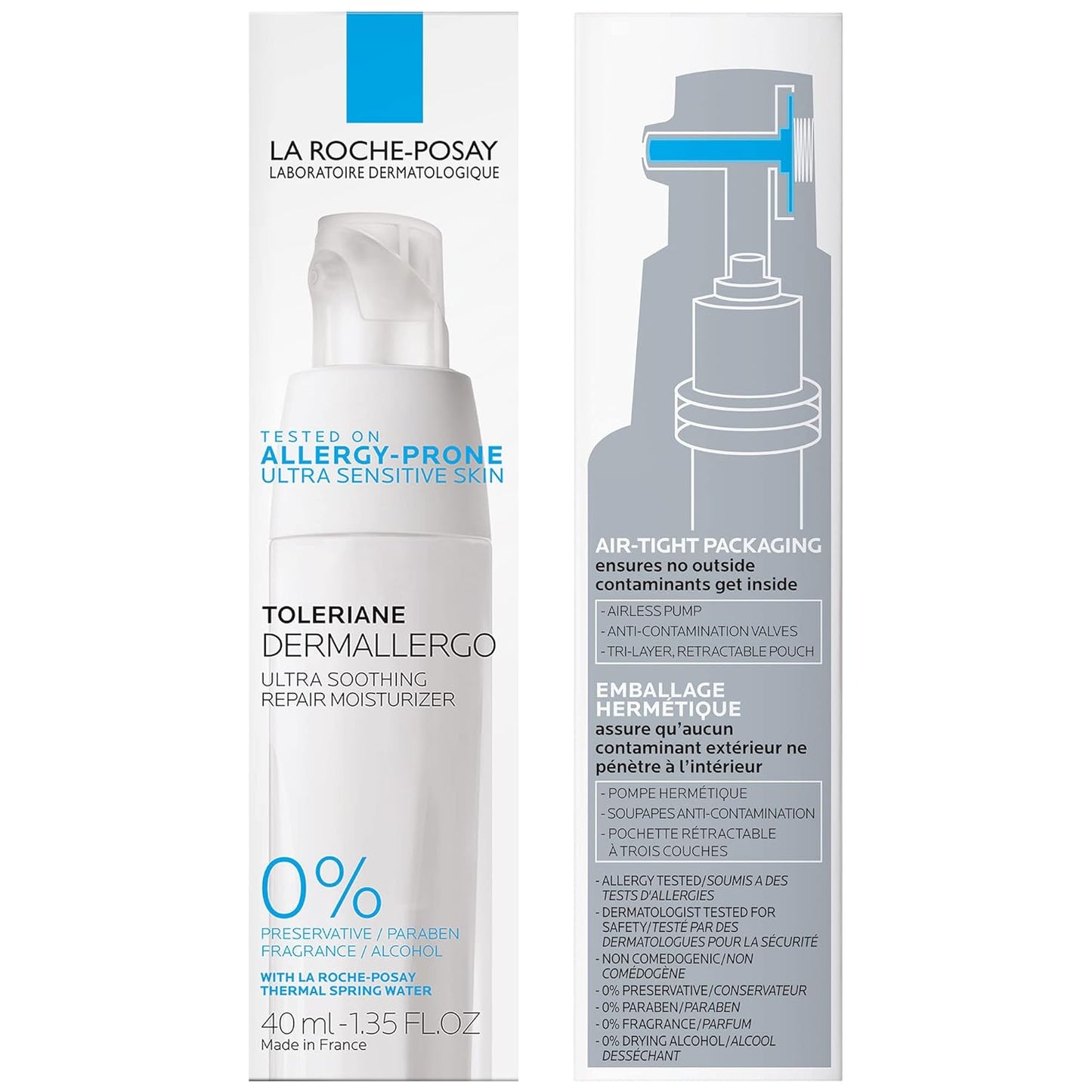 HotLa Roche-Posay Toleriane Dermallergo Ultra Soothing Repair Face Moisturizer for Sensitive Skin, Gentle Moisturizing Face Cream for Dry Skin, Packaging May Vary, Formerly Toleriane Ultra