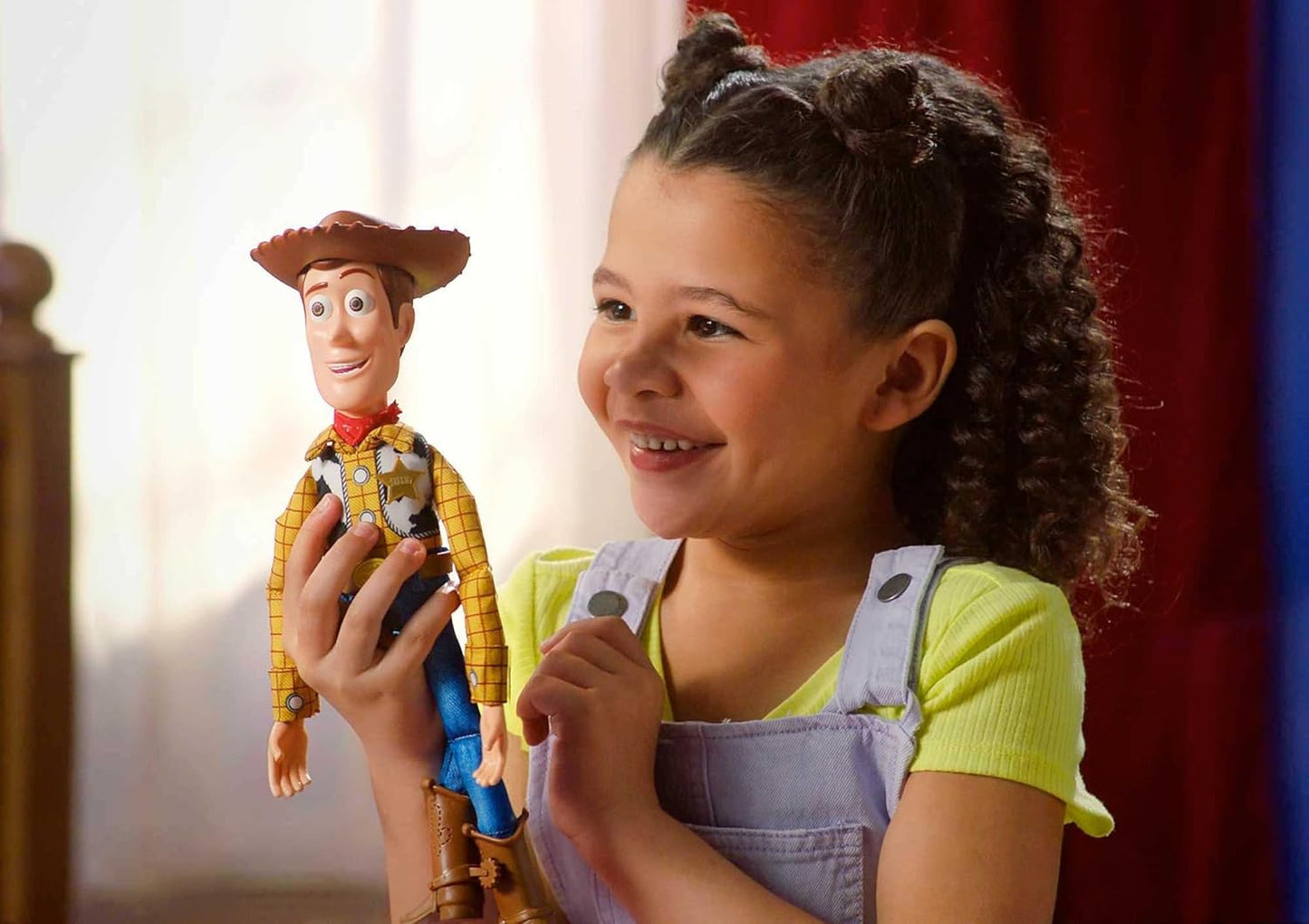 HotMattel Disney Pixar Toy Story Talking Woody Action Figure & Accessory, Roundup Fun 12-inch Collectible with 30+ Sounds & Phrases