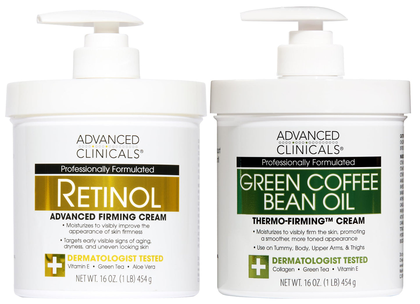 HotAdvanced Clinicals Retinol Body Lotion & Face Moisturizer | Visible Anti Aging Skin Care Retinol Body Cream For Women & Men Targets Look Of Fine Lines, Wrinkles, & Crepe Looking Dry Skin, 16 Ounce