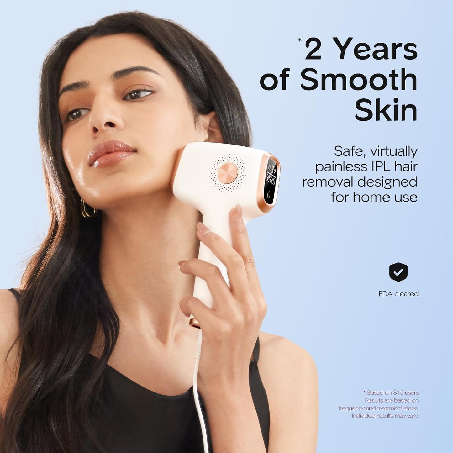 HotINNZA IPL Hair Removal with Ice Cooling Care Function for Women,Long-Lasting Results,999,999 Flashes Painless Hair Removal, Hair Removal Device for Armpits Legs Arms Bikini Line