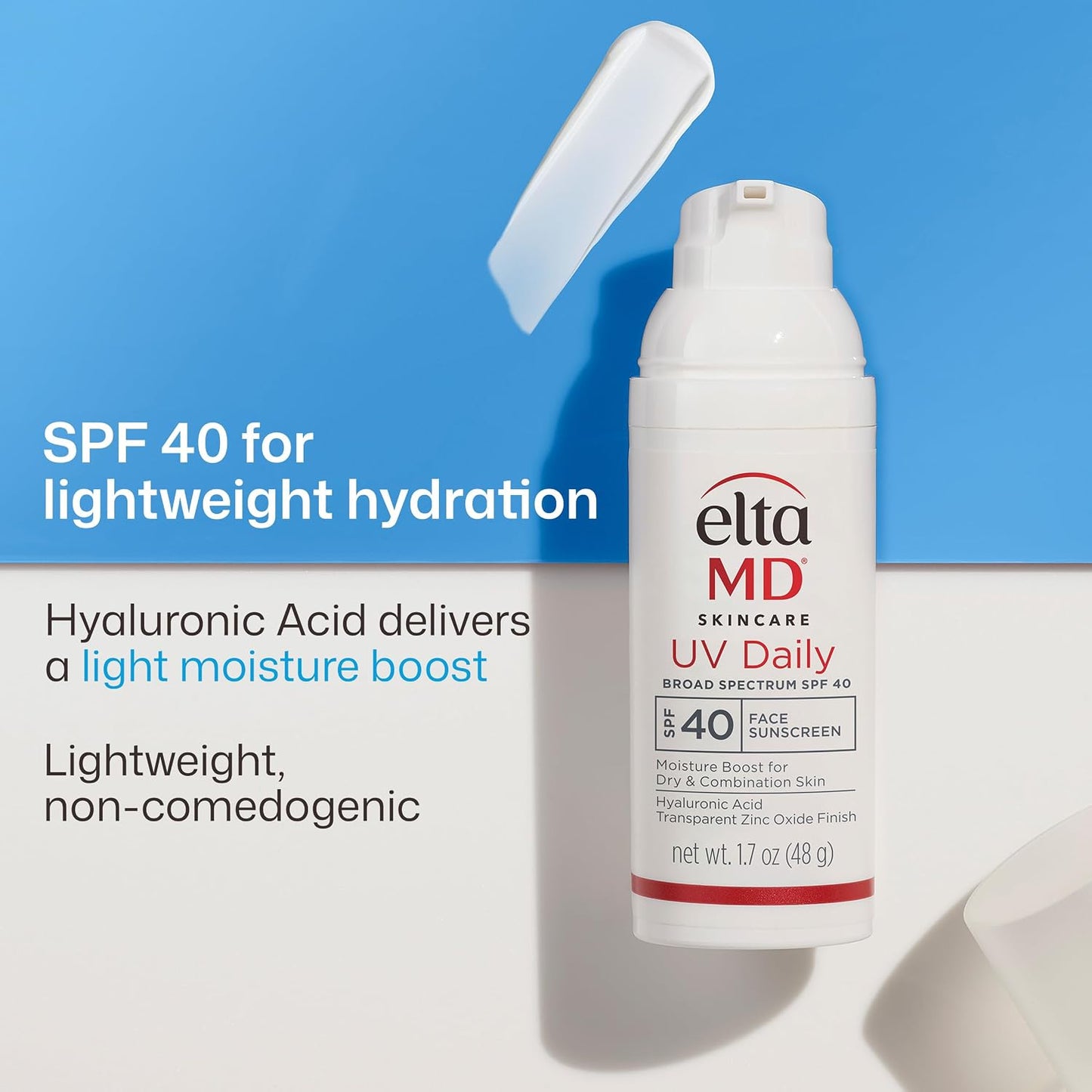 HotEltaMD UV Daily SPF Face Sunscreen Moisturizer with Zinc Oxide, Daily Face Moisturizer with SPF, Sunscreen for Dry Skin