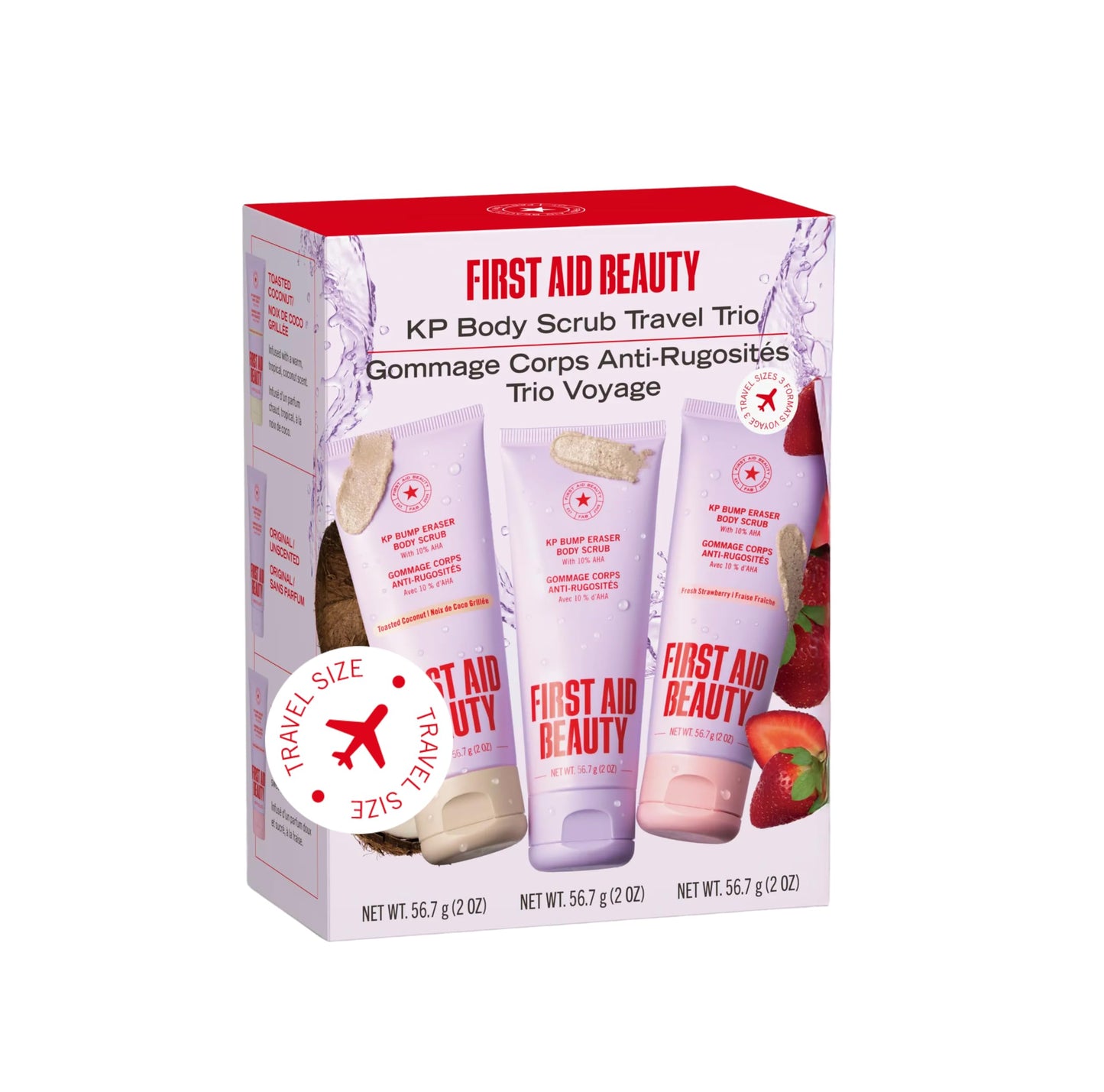 HotFirst Aid Beauty KP Bump Eraser Body Scrub with 10% AHA - Dermatologist-Tested Keratosis Pilaris Exfoliator - Support for Rough Bumps, Uneven Skin Texture & Strawberry Skin - Sensitive Skin