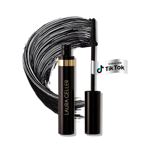 HotLAURA GELLER NEW YORK Kajal Longwear Mascara – Black – Volumizing, Lengthening, & Defining Mascara - Smudge‑Proof & Flake‑Proof Wear, Buildable Formula