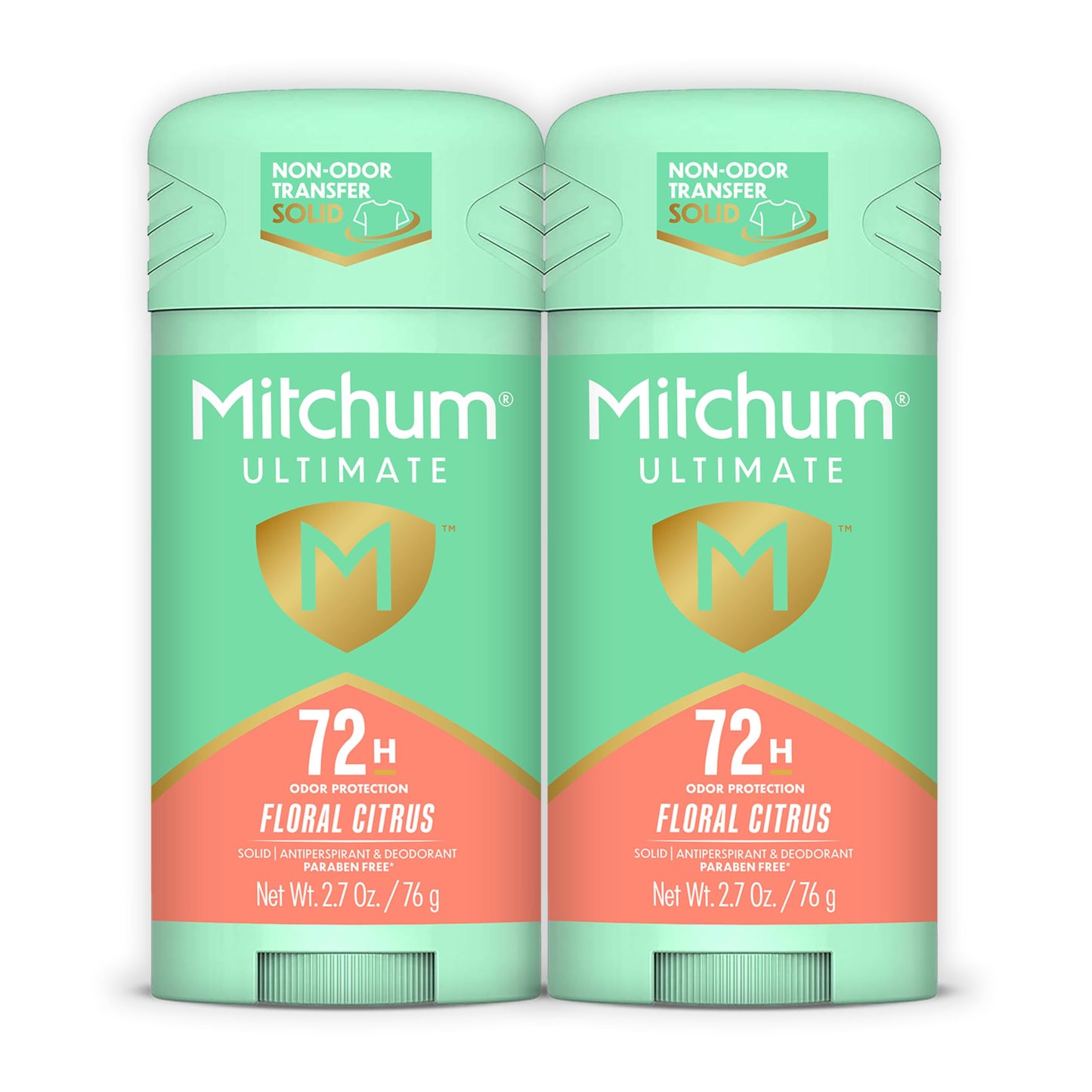 HotMitchum Ultimate 72HR Odor Protection Women’s Antiperspirant & Deodorant, Long-Lasting Freshness, Invisible Solid, No White Residue Left on Skin, Pure Fresh, 2 pack