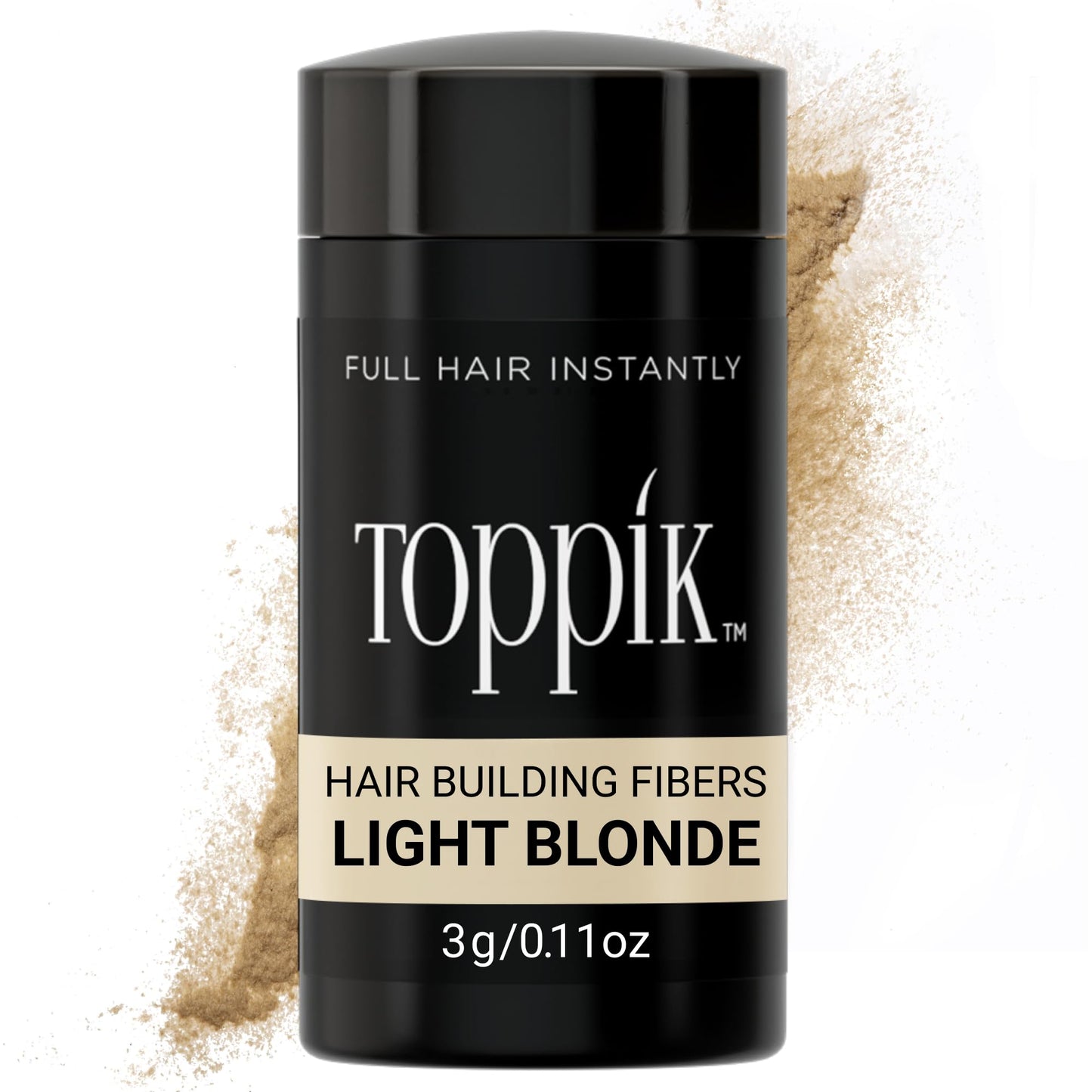 HotToppik Hair Building Fibers, Fill In Fine or Thinning Hair Instantly Thicker, Fuller Looking Hair 9 Shades,4 size options