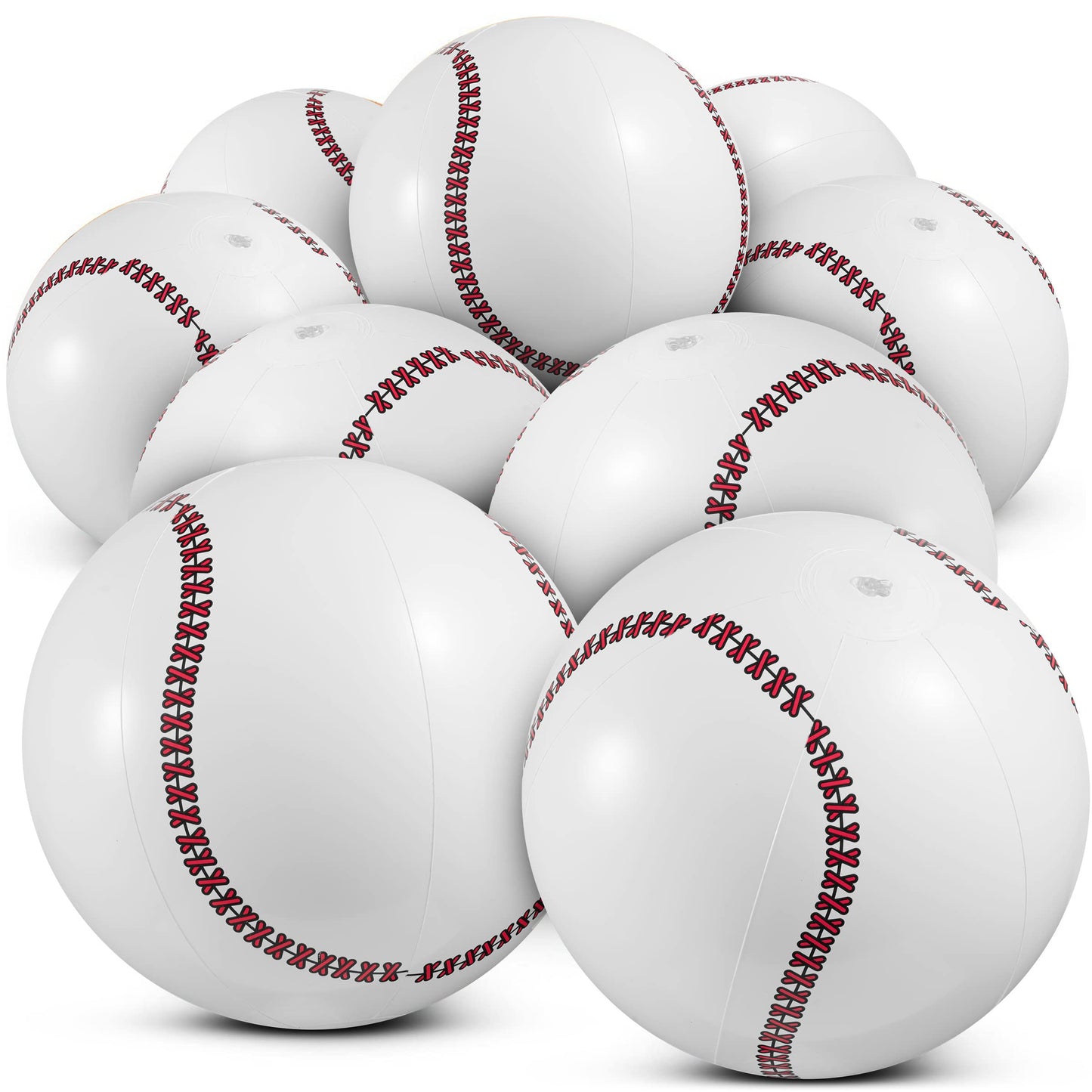 HotBedwina Inflatable Soccer Balls (Pack of 12) 16-inch, Beach Balls Bulk for Beach Toys & Soccer Birthday Party Decorations & Party Favors for Kids, Goodie Bags Stuffers