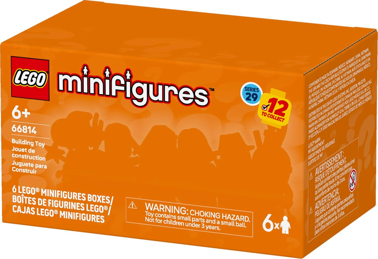 HotLEGO Minifigures Series 29 6 Pack - Mystery Box Multipack - Birthday Party Favors for Boys & Girls, Ages 6+ - Goodie Bag Stuffers for Kids - 66814