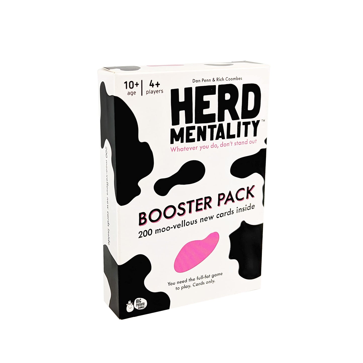 HotHerd Mentality Udderly Funny Family Board Game, Ages 10+ | Think the Same to Win, Easy & Fun for Big Groups, 4-20 Players, Kids & Adults, Dodge the Pink Cow, Summer Camp Games